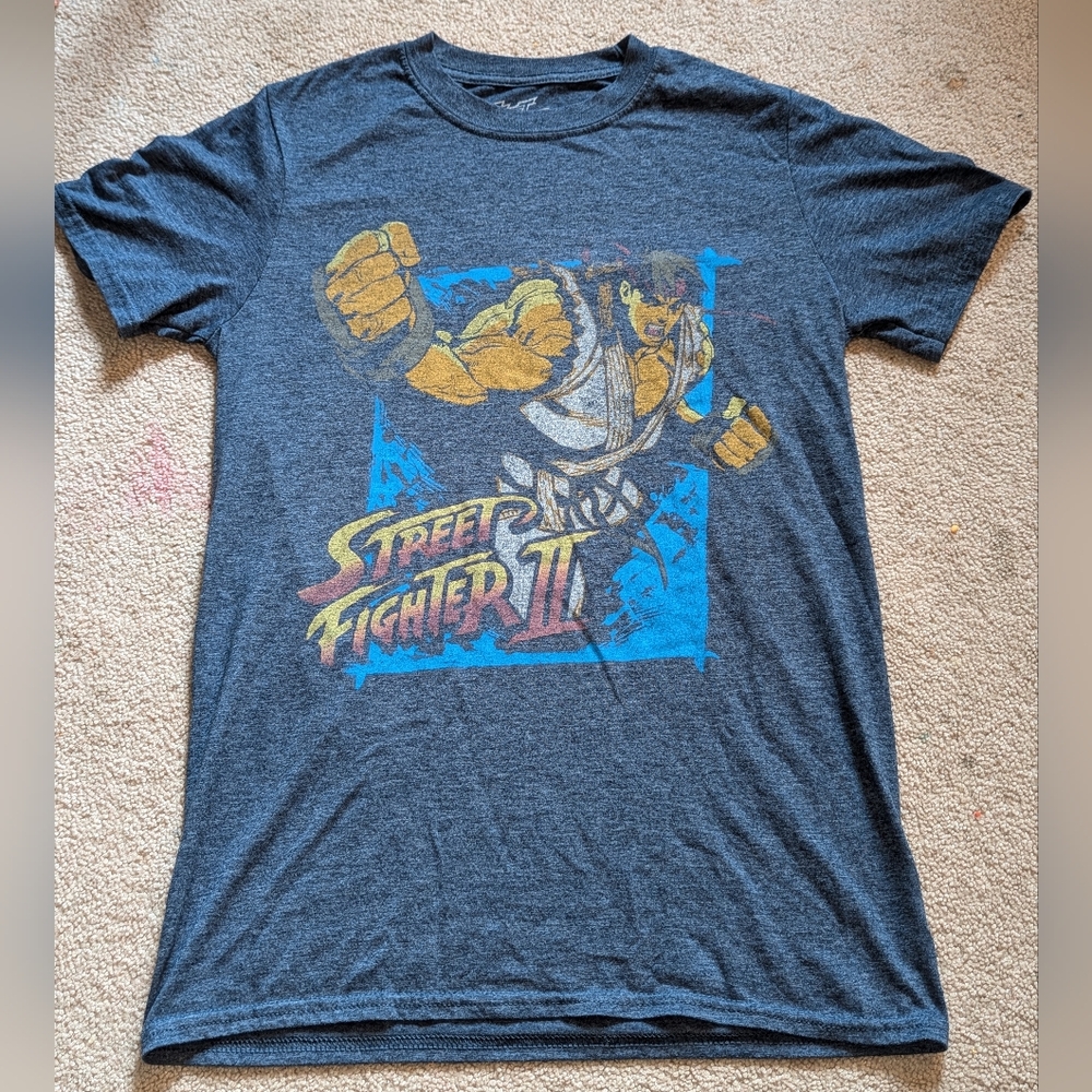 Vintage Street Fighter Ryu Capcom t shirt Sm